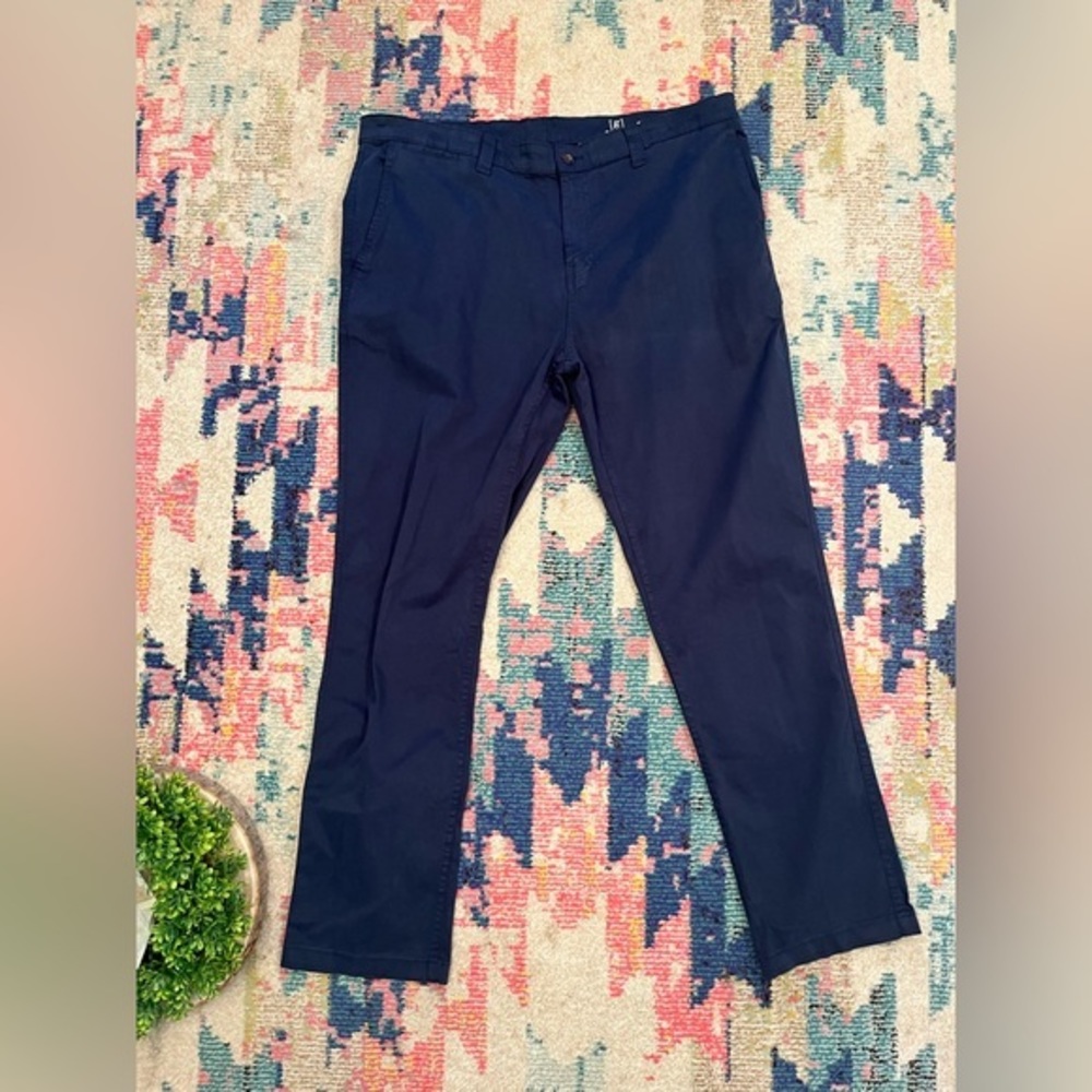 George Slim Straight Men’s navy blue pants